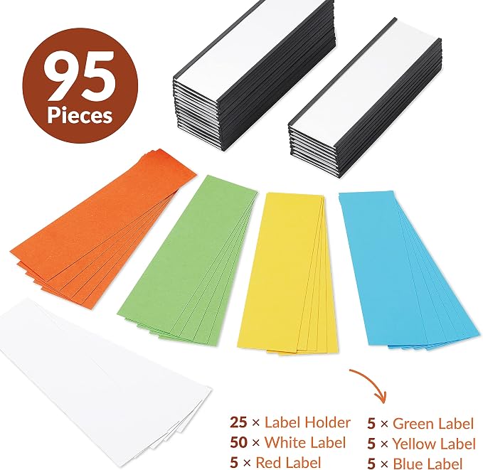 25 Pack C Channel Magnetic Label Holders 5x1.5 - Image 4