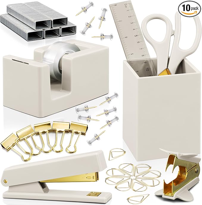 Aesthetic Desk Accessories Set by KIBAGA