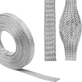 Tinned Copper Braid Wire Shielding Ground Strap Metal Cable Sleeve Expandable by BuyUneed