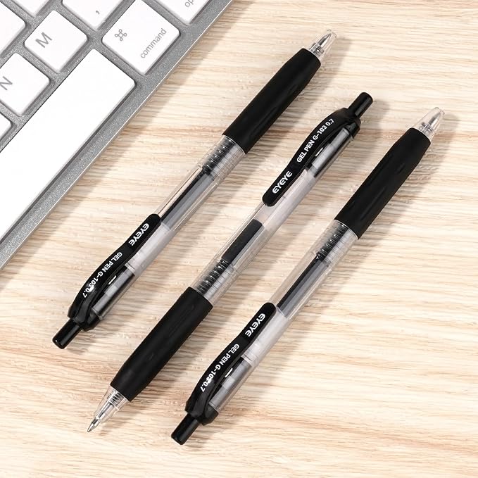 EYEYE G-103 Gel Pen 0.7mm, 5 Black 3 Blue 2 Red, Medium Point Pens | Retractable - Image 5