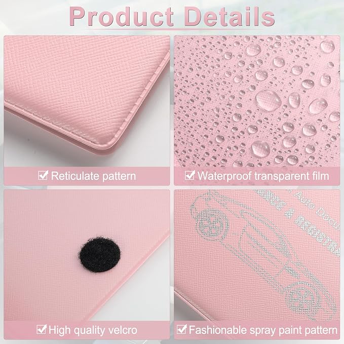 UYYE Car Registration and Insurance Card Holder, Vehicle Glove Box Car Organizer - Image 3