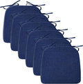 Ruqmuis Chair Cushions for Dining Chairs, D-Shaped Chair Pads by Ruqmuis
