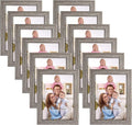Giftgarden 5x7 Picture Frame Distressed Grey, 5 by 7 Rustic Wood-grain Gray by Giftgarden
