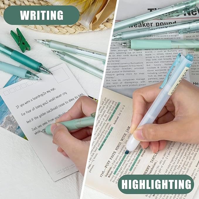 Four Candies Forest Series Gel Pens, Teal Office Supplies Back to School - Image 7