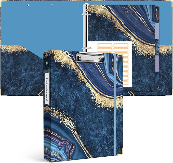 Ospelelf 3 Ring Binder, 1 Inch, Cute Letter Size by OspelelfOfficeSupplies