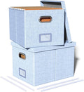 Oterri 2 Pack File Storage Organizer, Filing Box, Portable File Box by Oterri