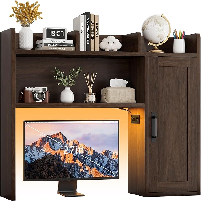Desktop Bookshelf, Desk Hutch - Image 7