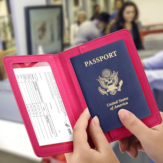 Passport and Vaccine Card Holder Combo, - Image 2