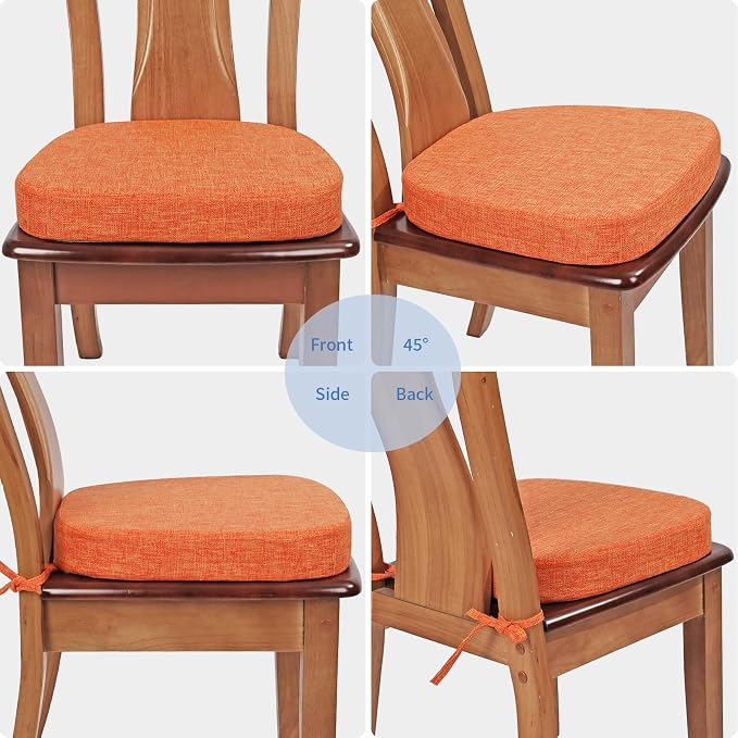BUYUE Thickened 2.5" Dining Chair Cushions Set of 4, U-Shape High Density Foam - Image 4