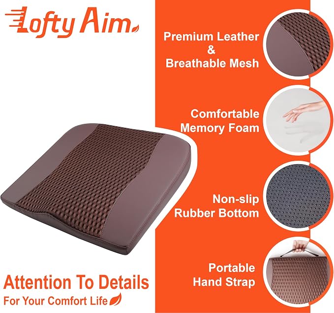 Lofty Aim Car Seat Cushion, Comfort Memory Foam Car Cushions - Image 5