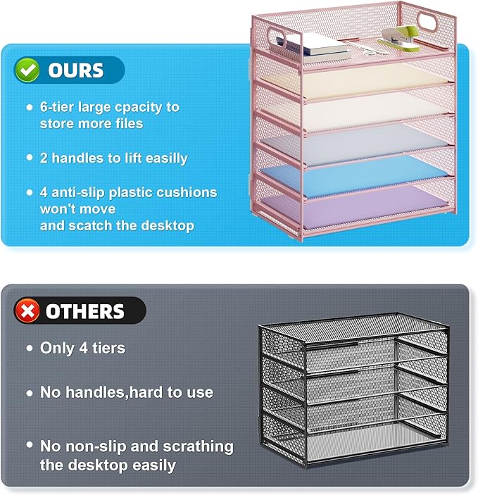 Marbrasse 2 Pack Desk Organizer - Image 3