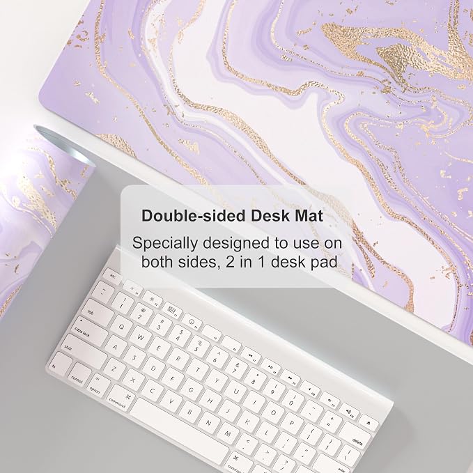 Colorful Star Large Mouse Pad, PU Leather Waterproof Desk Mat, Computer Gaming - Image 5