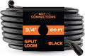 BEST CONNECTIONS Split Wire Loom Flex-Guard Convoluted Tubing Protective Split by BESTCONNECTIONS