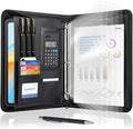 Leathario Portfolio Binder, Includes 10 Sheet Protectors and a Pen, 13 Inch by Leathario