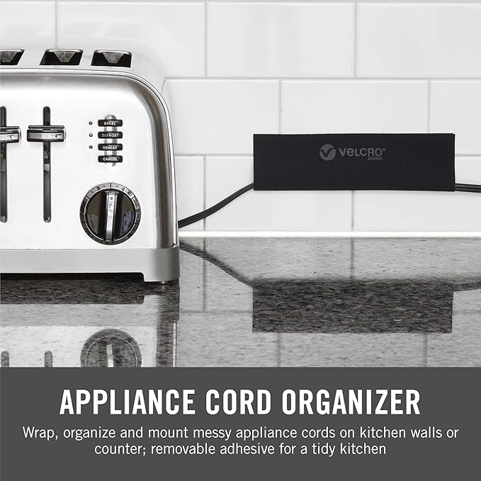VELCRO Brand Mountable Cable Sleeve | Cord Management Mounts on Walls, Desk or - Image 5