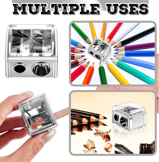 Chuangdi 5 Pack Makeup Pencil Sharpener Plastic Lip Liner Pencil Eyeliner - Image 7