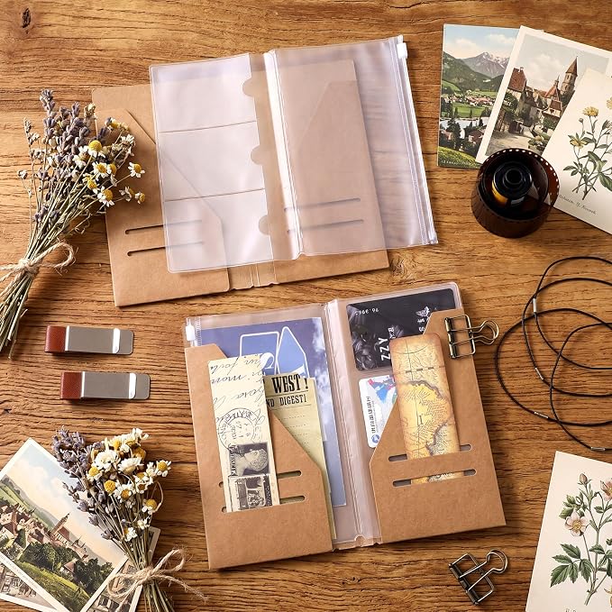 Mooliwe Journal Notebook Accessories Kit Include Travel Kraft File Folder - Image 4