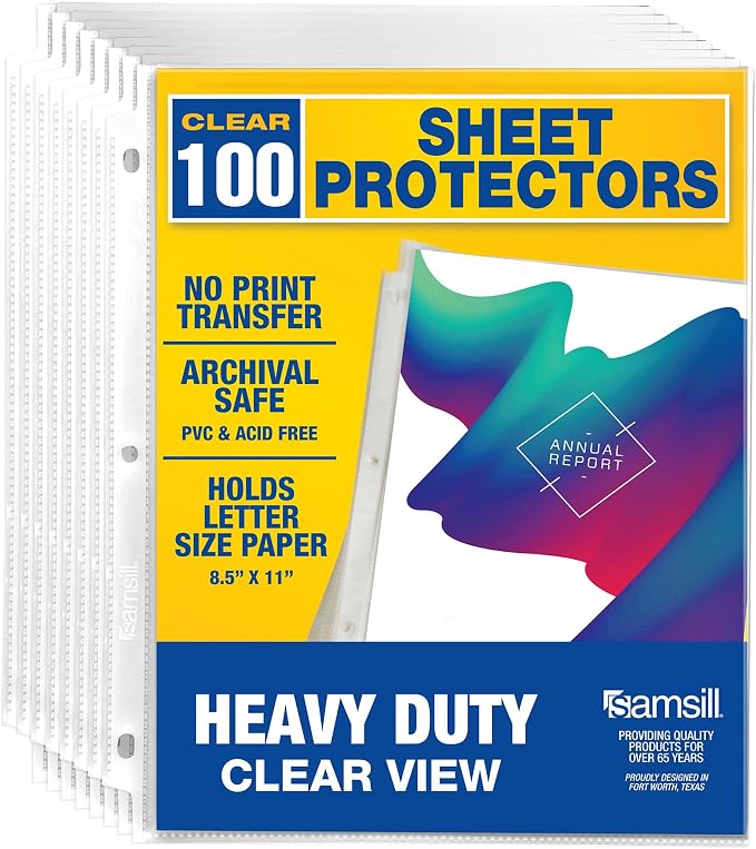 Samsill Heavy Duty Sheet Protectors by Samsill
