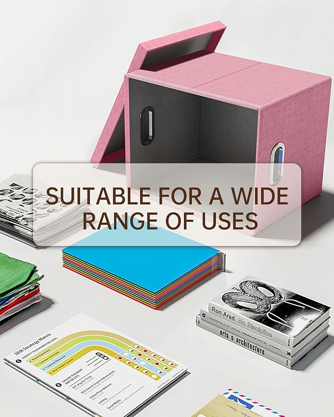 Oterri 2 Pack File Storage Organizer, Filing Box, Portable File Box - Image 5