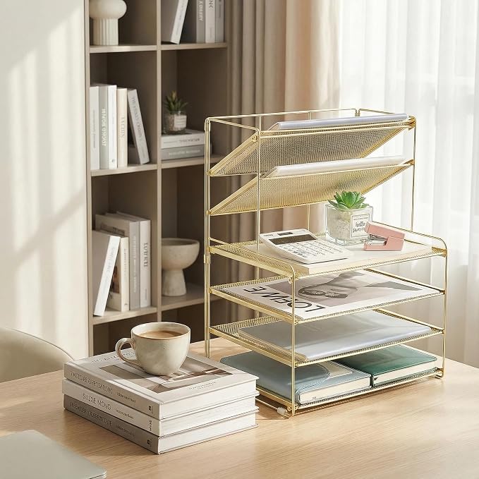OPNICE Desk Organizer, 6-Tier Letter Tray Paper Organizer, Desktop File - Image 3