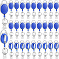 Laumoi 80 Pcs Retractable ID Badge Holder Name ID Badge Reel Clips Keychain by Unknown