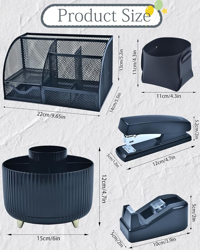 Black Desk Accessories and Organizers - Image 6