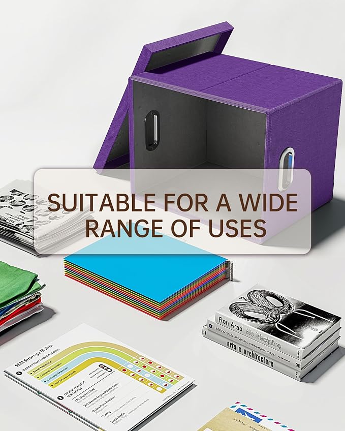 Oterri 2 Pack File Storage Organizer, Filing Box, Portable File Box - Image 5