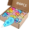Chivao 100 Pack Mini Correction Tape Bulk Ink Corrector Eraser Tape Set Cute by Chivao