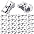 Fumete 96 Pcs Metal Mini Pencil Sharpeners Bulk Handheld Metal Pencil by Fumete