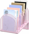 5-Section Desk File Organizer, Metal Mesh Folder Organizer by OUTIOE