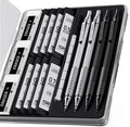 Four Candies 4PCS Metal Drafting Mechanical Pencil Set, 0.5mm & 0.7mm Point | by FourCandies