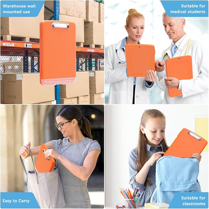 Hongri Clipboard with Storage with Pen Holder, Folder Nursing Clip Board 8.5 x - Image 7