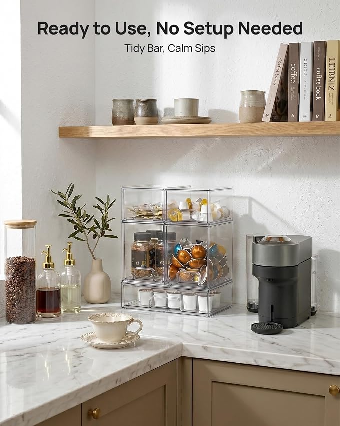 Vtopmart Stackable Storage Drawers Set of 7, Beauty Supplies Storage, Pantry - Image 2