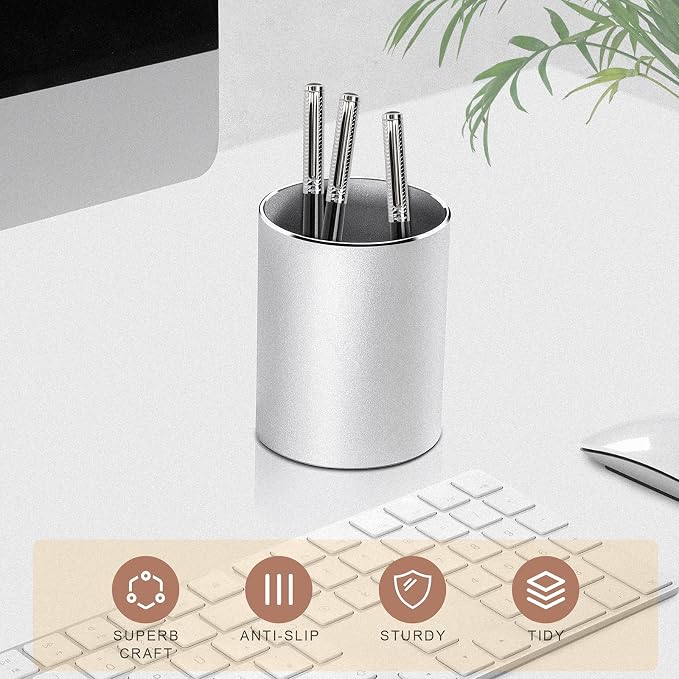 Vaydeer Metal Pen Holder Aluminum Pencil Holder - Image 3