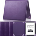 Tenare 3 Pcs Purple Leather Certificate Holder 8.5 x 11 PU Phd Bachelor Master by Tenare