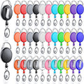 Honoson 30 Pcs Heavy Duty Retractable Badge Reels Batch ID Badge Holder by Honoson