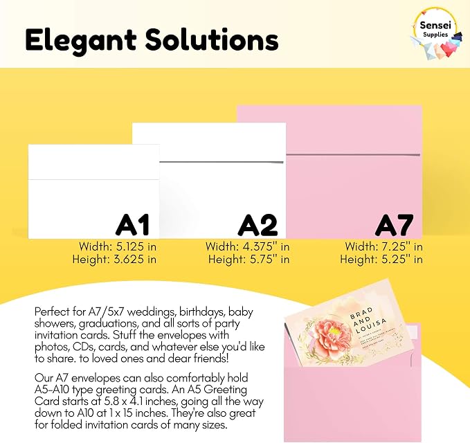 110 5x7 Pink Invitation Envelopes - Image 2