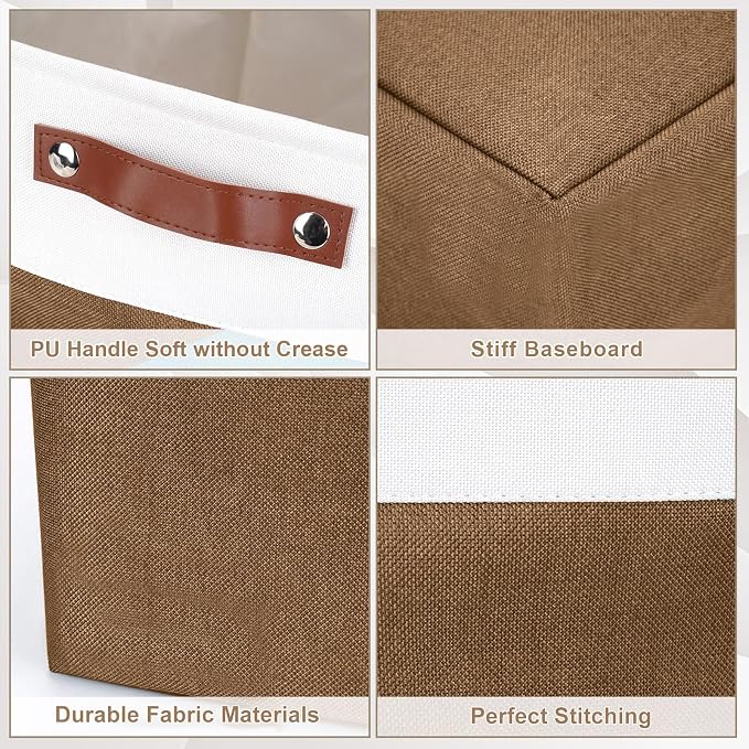 Bagnizer Storage Bins Large Fabric Storage Baskets - Image 5