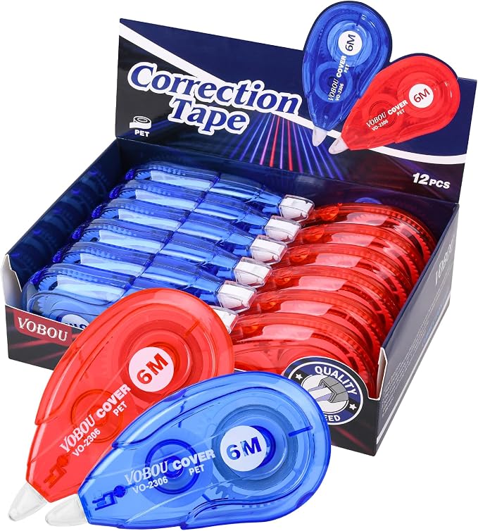 Vobou White Correction Tape, For school by Vobou