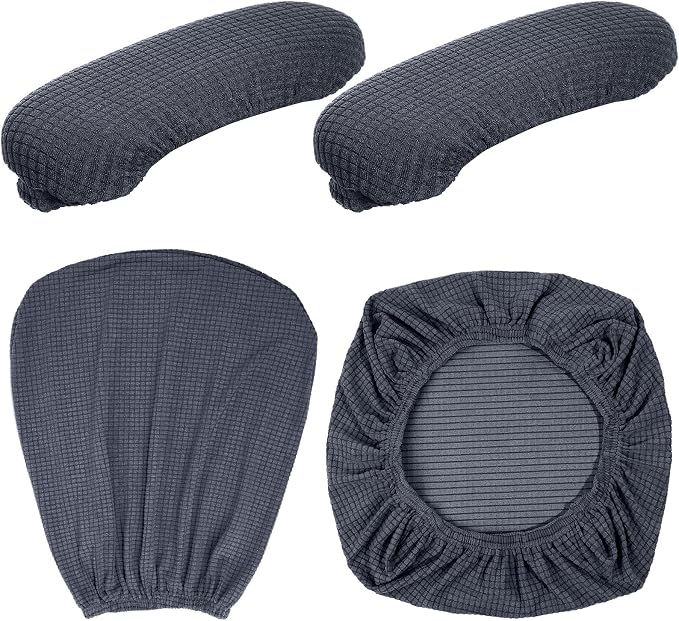 Tallew 4 Pcs Office Chair Covers Set Computer Universal Protective Stretchable - Image 7
