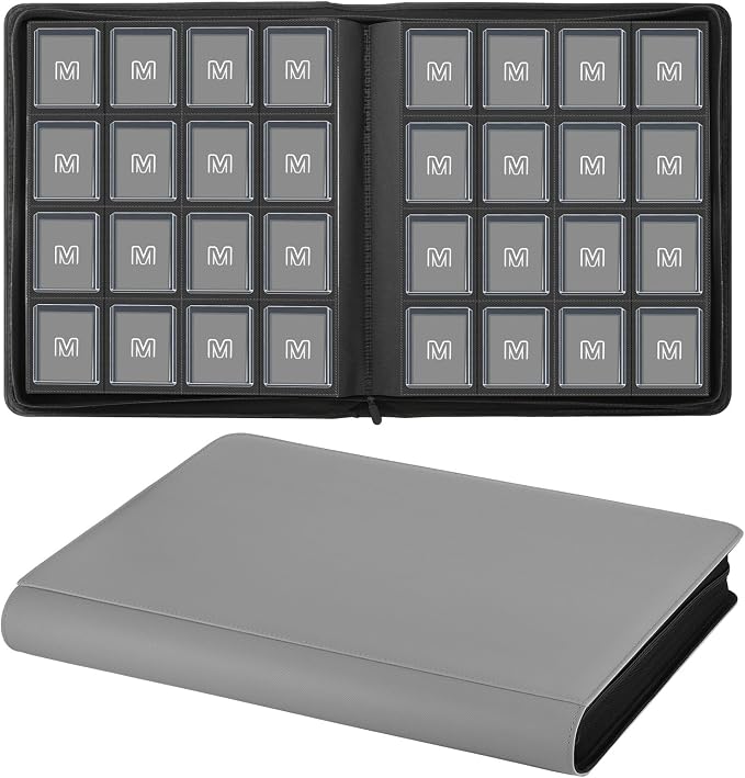 16 Pocket Toploader Binder, Holds 640 Top Loaders, Top Loader Binder by MOSLA
