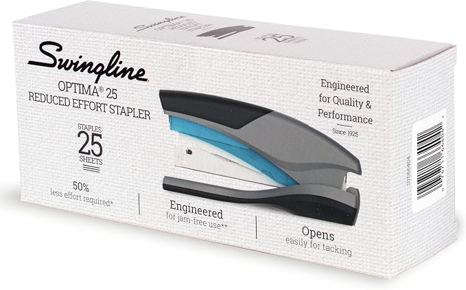 Swingline Stapler, 25 Sheet Capacity, Optima 25, Jam Free, Soft Grip - Image 9