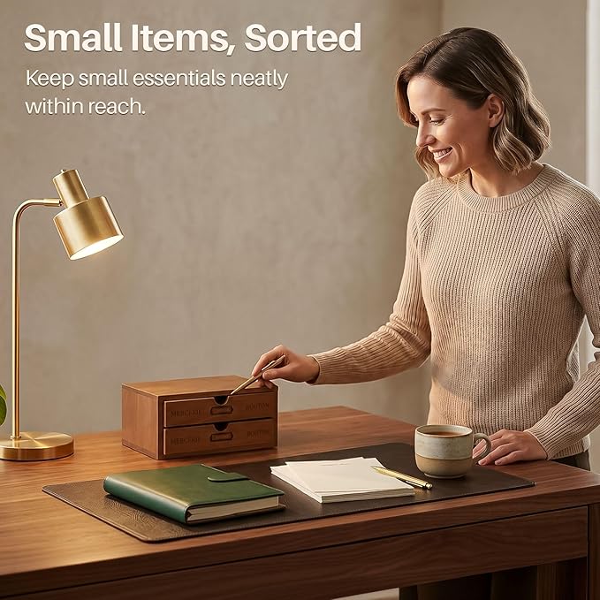 Flexzion Wood Desk Organizer - Image 7