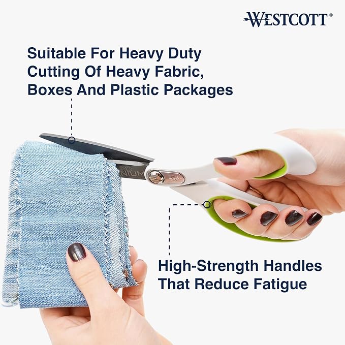 Westcott Heavy Duty CarboTitanium-Bonded 8" Straight Scissors - Image 4