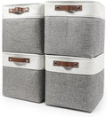 Bagnizer 13x13 Cube Storage Bins, Collapsible Fabric Storage Box, 4 Pack Closet by Bagnizer