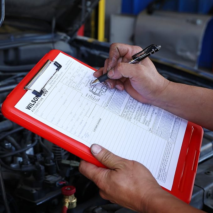 Think2Master Red Plastic Storage Clipboard. | 25% Heavier & 25% Sturdier| Heavy - Image 6