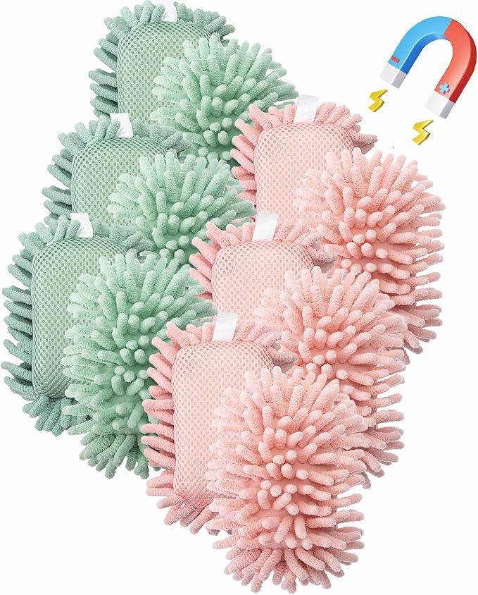 Mr. Pen- Magnetic Microfiber Shag Whiteboard Erasers, 12 Pack | Bulk, Dual by MrPen