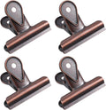 4 Pack Bulldog Clips, Vintage Metal Binder Clips Large by Unknown