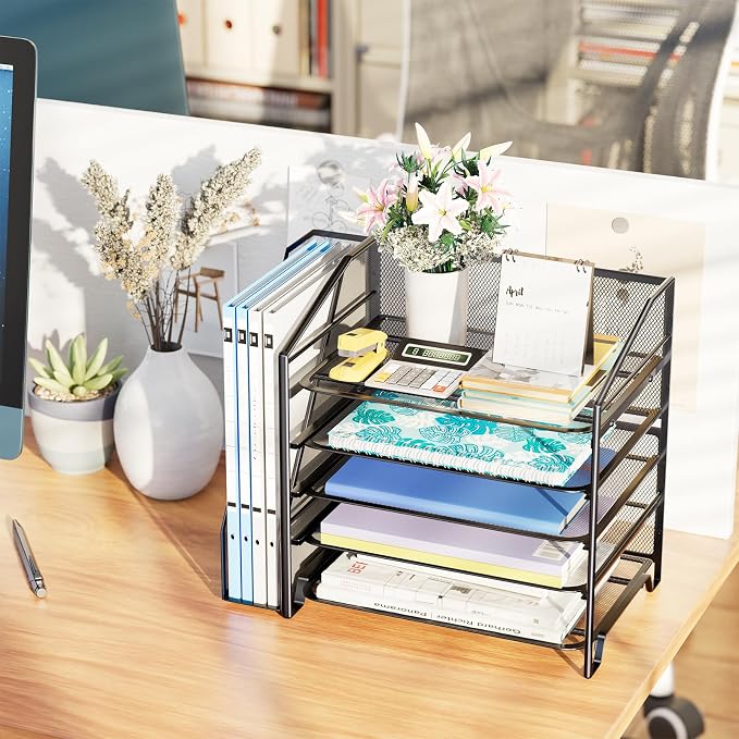 Simple Trending 5-Tier Desk File Organizer - Image 6