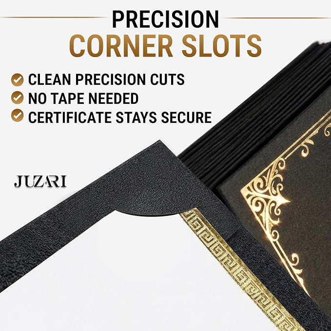 30 Pack Double Sided Certificate Holders 8.5x11 Black - Image 4